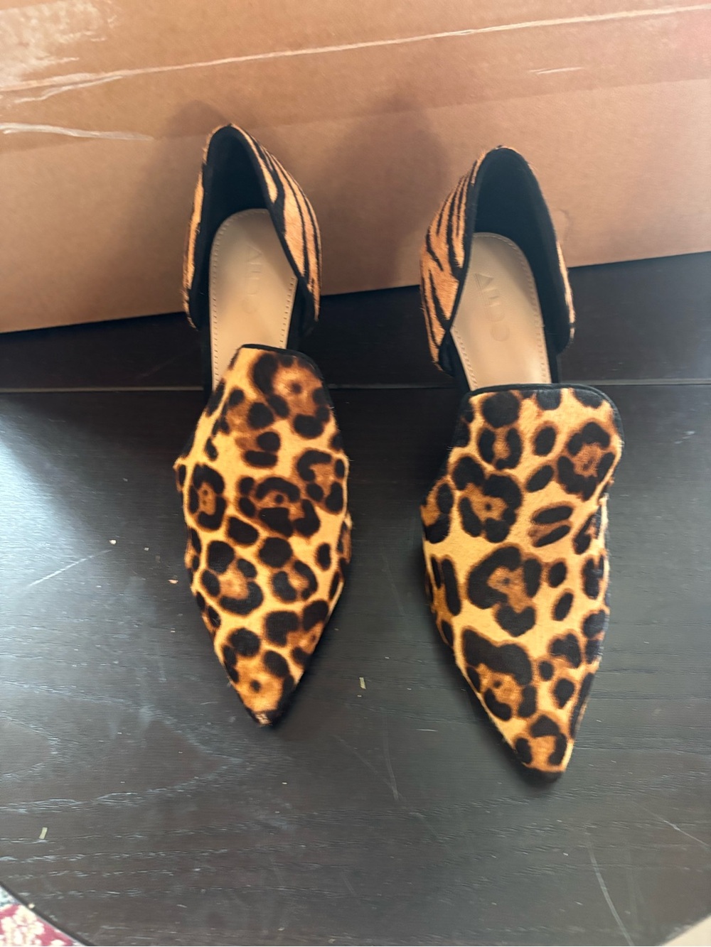 Leopard Print Pointed Toe Women's heels